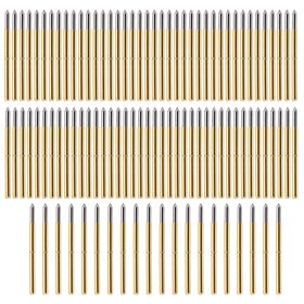 100pcs P125â€‘B Test Probe 2.0mm Spring Test Detection Probe Pins Brass Pogo Pins