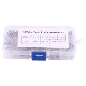 200pcs 10Values Zener Diode Assortment Electronic Kit 1N4738~1N4748 With Storage Box