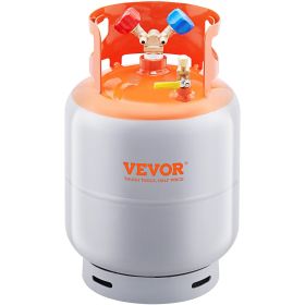 VEVOR Refrigerant Recovery Tank, 50 LBS Capacity, 400 psi Portable Cylinder Tank with Y-Valve for Liquid/Vapor