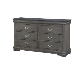 Louis Philippe Dark Gray Dresser