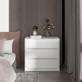 White 3-Drawer Dresser