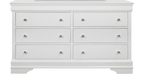 SHAKER CROCODILE METALLIC WHITE DRESSER