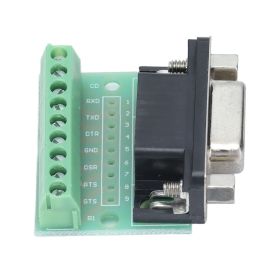 DB9 Female Terminal Breakout Board 9 Position Screw Adapter for RS232 RS485 Connector (Option: as picture)