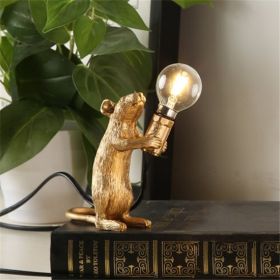 Nordic Creative Resin Mini Animal Mouse Light (Option: Golden-Standing posture-AU)