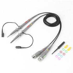 2pcs Precision BNC Oscilloscope Probe Kit 100Mhz Scope Clip 1X / 10X Switchable Test Cable (Option: as picture)