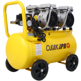 Metal Portable Compressor (Color: Yellow)