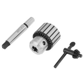 1-13mm Capacity Carbide Steel MT2-B16 Arbor Key Type Drill Chuck Mini Lathe Tool (Option: as picture)