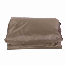 Outdoor Square Rainproof Dust Proof Bathtub Protector Cover Hot Spring Bath Cover Cap (Color: Coffee)