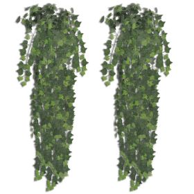 vidaXL 2 pcs Artificial Ivy Bush 90 cm Green (Option: as picture)