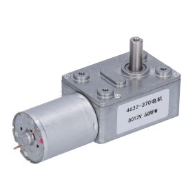 Turbine Worm Motor Turbo Geared Box Reduction Shaft Equipment 60RPM DC12V 4632-370 (Option: as picture)