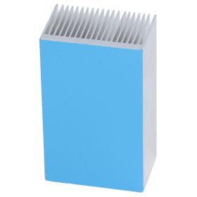 2Pcs Aluminum Electronic Radiators Fast Heat Dissipation Anti Oxidation Practicable Extruded Heat Sink for ReplacementWith Adhesive (Option: With adhesive backing)