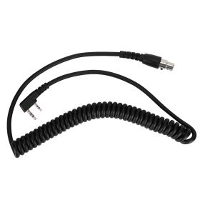 2-Pin to 5-Pin Coil Cord Cable for HYT/Relm Two Way Radios and Headsets (Option: as picture)