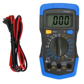 Portable HandHeld LCD Digital Mini Multimeter DC AC Voltage Current Meter(DT830L ) (Option: DT830L)