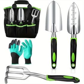 Heavy Duty Gardening Tools 10 Piece Set - Rust-resistant, Durable Gardening Supplies (Option: Gardening tools)