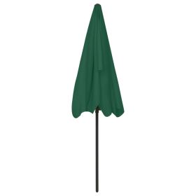 vidaXL Beach Parasol Green 78.7"x49.2" (Option: as picture)