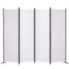 VEVOR Room Divider, 5.6 ft Room Dividers and Folding Privacy Screens (4-panel), Fabric Partition Room Dividers for Office, Bedroom, Dining Room, Study