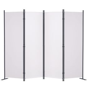 VEVOR Room Divider, 5.6 ft Room Dividers and Folding Privacy Screens (4-panel), Fabric Partition Room Dividers for Office, Bedroom, Dining Room, Study (Default: Default)