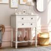 Narrow Console Table,Slim Sofa Table with Three Storage Drawers and Bottom Shelf