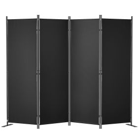 VEVOR Room Divider, 5.6 ft Room Dividers and Folding Privacy Screens (4-panel), Fabric Partition Room Dividers for Office, Bedroom, Dining Room, (Default: Default)